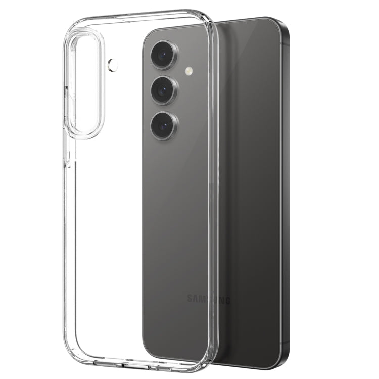 For Samsung Galaxy S25+ 5G NORTHJO TPU Case with Screen and Lens Film, Support Fingerprint Unlock(Transparent)