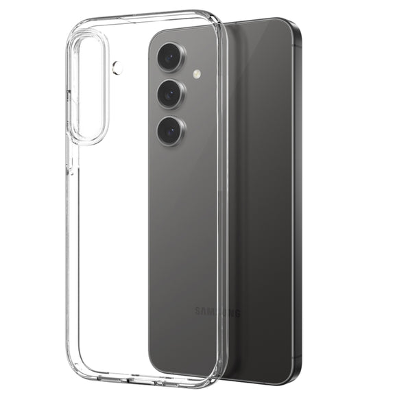 For Samsung Galaxy S25+ 5G NORTHJO TPU Case with Screen and Lens Film, Support Fingerprint Unlock(Transparent)
