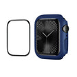 For Apple Watch Series 10 46mm ENKAY Hat-Prince 2 in 1 Solid Color PC Watch Case with Full Coverage PMMA Soft Film(Dark Blue) - free shipping - PMc TechLife - Order now!