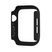 For Apple Watch Series 10 42mm ENKAY Hat-Prince 2 in 1 Solid Color PC Watch Case with Full Coverage PMMA Soft Film(Black)