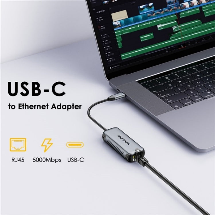 WAVLINK NWU340G 5Gbps Wired Network Converter USB-C to RJ45 Gigabit Ethernet Adapter