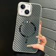 For iPhone 14 AG Carbon Fiber Frameless MagSafe Phone Case(Black) - iPhone 14 Cases by PMc TechLife | Online Shopping South Africa | PMc TechLife | Buy Now Pay Later Mobicred