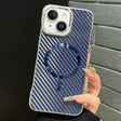 For iPhone 15 AG Carbon Fiber Frameless MagSafe Phone Case(Blue) - free shipping - PMc TechLife - Order now!