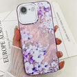 For iPhone 16e Electroplating Flowers Plants Texture TPU Phone Case(Azalea FL4) - iPhone 16e Cases by PMC TechLife | Online Shopping South Africa | PMC TechLife | Buy Now Pay Later Mobicred