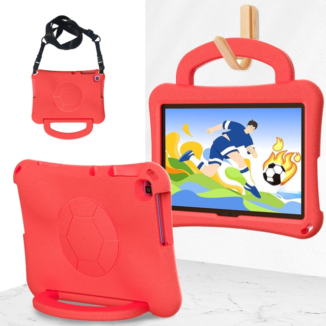 For Honor Pad X8 / X8 Lite 10.1 Handle Football Shaped EVA Shockproof Tablet Case(Red)