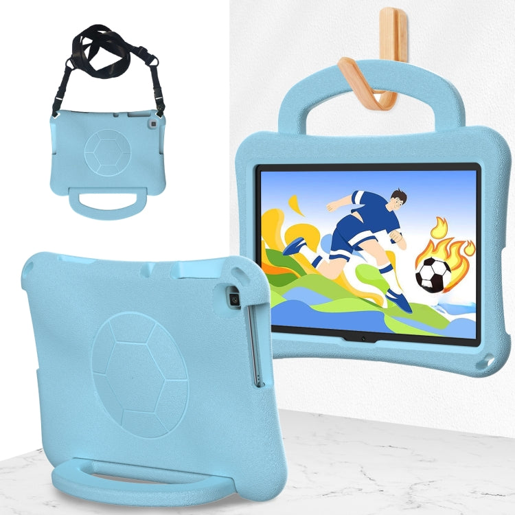 For Honor Pad X8 / X8 Lite 10.1 Handle Football Shaped EVA Shockproof Tablet Case(Light Blue)