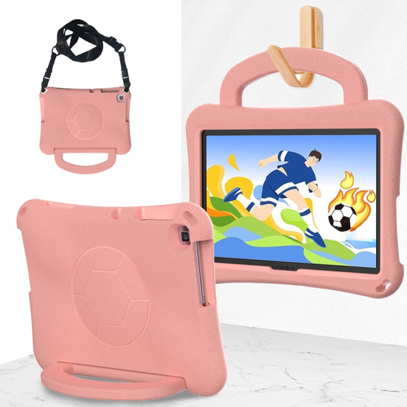 For Honor Pad X8 / X8 Lite 10.1 Handle Football Shaped EVA Shockproof Tablet Case(Light Pink)