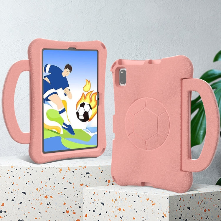 For Honor Pad V7 10.4 2024 Handle Football Shaped EVA Shockproof Tablet Case(Light Pink)