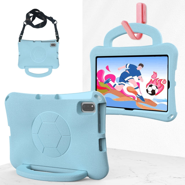 For Honor Pad V6 10.4 2024 Handle Football Shaped EVA Shockproof Tablet Case(Light Blue)