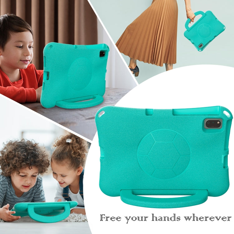 For Honor Pad V6 10.4 2024 Handle Football Shaped EVA Shockproof Tablet Case(Mint  Green)