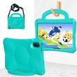 For Huawei MatePad SE 11 2024 Handle Football Shaped EVA Shockproof Tablet Case(Mint  Green) - Huawei by PMC TechLife | Online Shopping South Africa | PMC TechLife | Buy Now Pay Later Mobicred