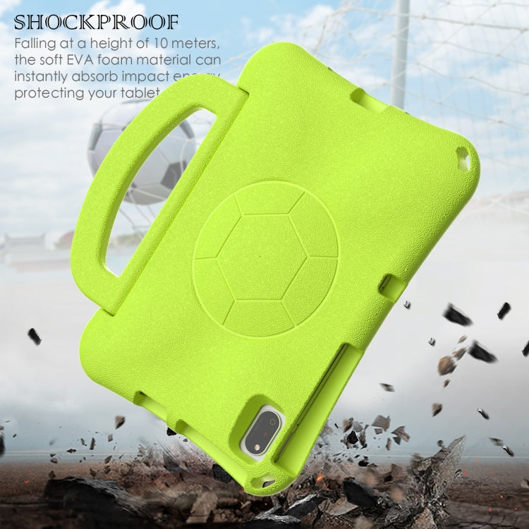 For Huawei MatePad SE 10.4 2022 / 2023 Handle Football Shaped EVA Shockproof Tablet Case(Grass Green)