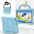 For Huawei MatePad SE 10.1 2022 Handle Football Shaped EVA Shockproof Tablet Case(Light Blue) - Huawei by PMC TechLife | Online Shopping South Africa | PMC TechLife | Buy Now Pay Later Mobicred
