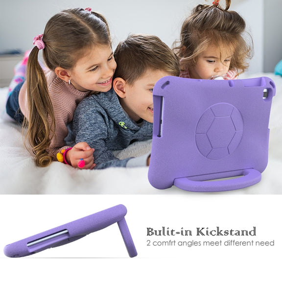 For Huawei Enpoy Tablet2 Handle Football Shaped EVA Shockproof Tablet Case(Light Purple)