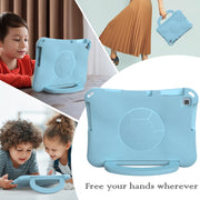For Huawei Enpoy Tablet2 Handle Football Shaped EVA Shockproof Tablet Case(Light Blue)