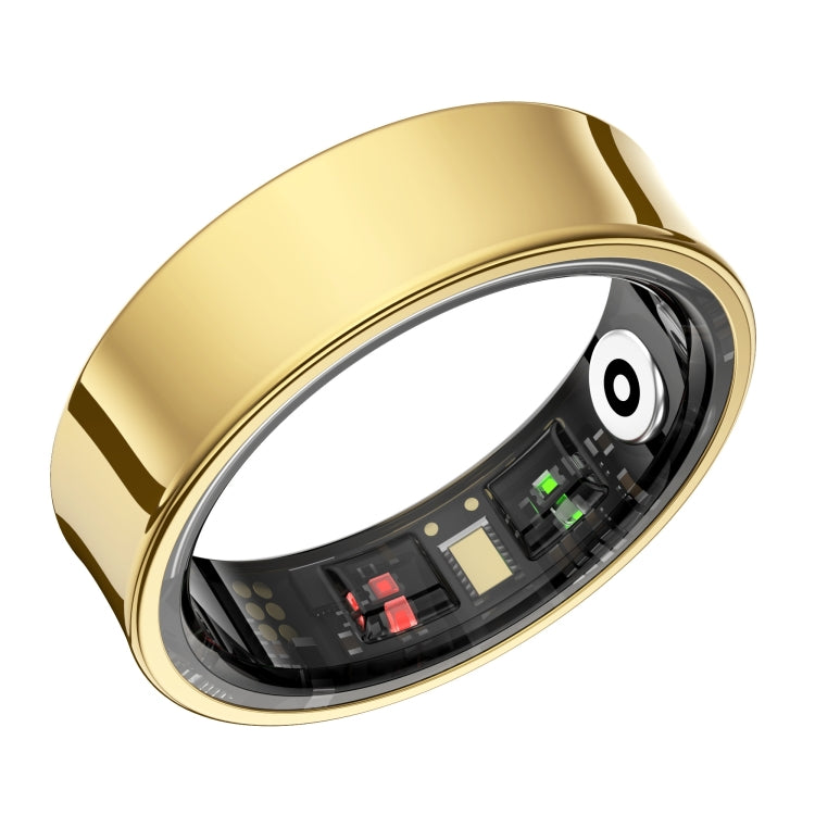 R09 SIZE 8 Smart Ring, Support Heart Rate / Blood Oxygen / Sleep Monitoring / Multiple Sports Modes(Gold)