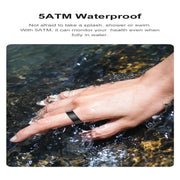 R09 SIZE 11 Smart Ring, Support Heart Rate / Blood Oxygen / Sleep Monitoring / Multiple Sports Modes(Black)