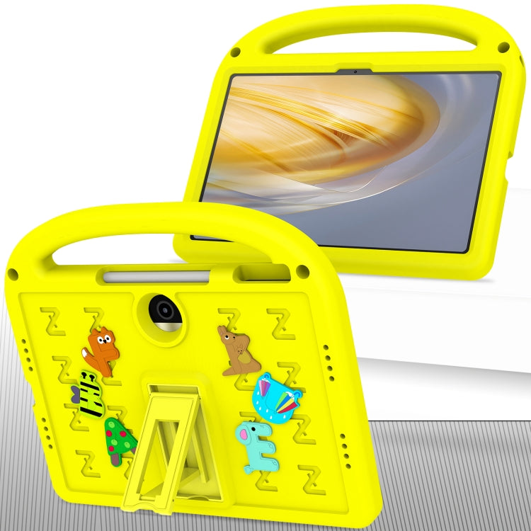 For Honor Pad 9 12.1 Cartoon Sparrow EVA Shockproof Tablet Case(Yellow)