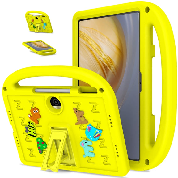 For Honor Pad 9 12.1 Cartoon Sparrow EVA Shockproof Tablet Case(Yellow)
