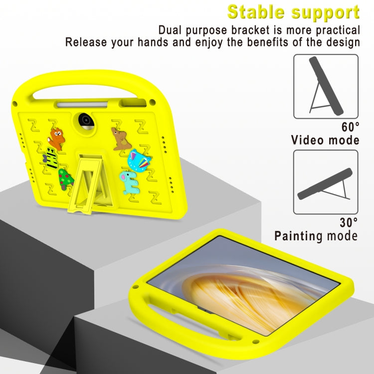 For Honor Pad 9 12.1 Cartoon Sparrow EVA Shockproof Tablet Case(Yellow)