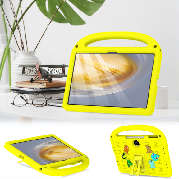 For Honor Pad 9 12.1 Cartoon Sparrow EVA Shockproof Tablet Case(Yellow)