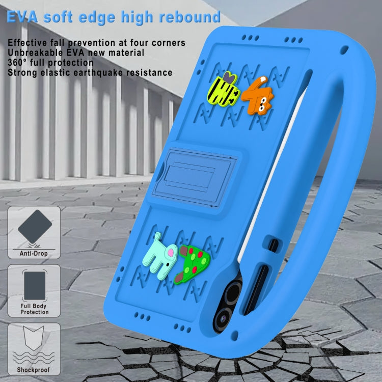 For Honor Pad X8 Pro 11.5 Cartoon Sparrow EVA Shockproof Tablet Case(Blue)