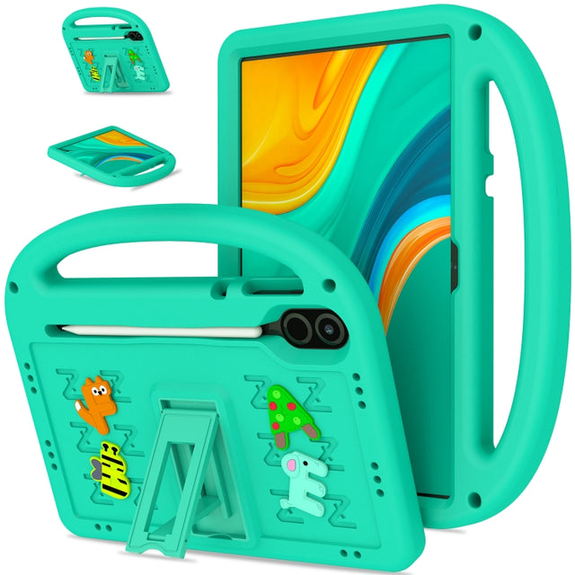 For Honor Pad X8 Pro 11.5 Cartoon Sparrow EVA Shockproof Tablet Case(Glacier Green)