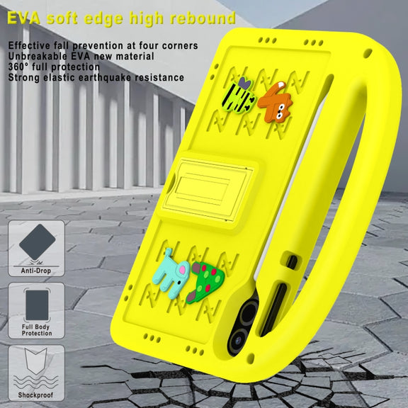 For Honor Pad X8 Pro 11.5 Cartoon Sparrow EVA Shockproof Tablet Case(Yellow)