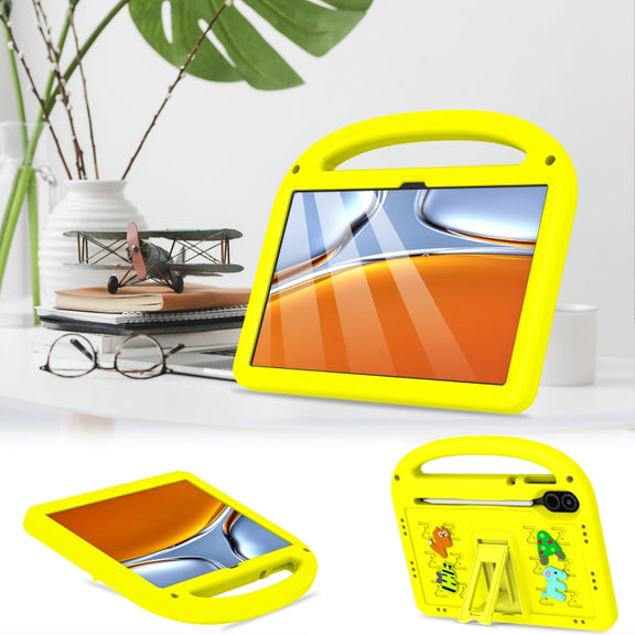For Honor Pad X8 Pro 11.5 Cartoon Sparrow EVA Shockproof Tablet Case(Yellow)