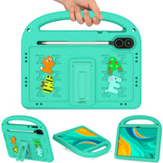 For Honor Pad X9 11.5  Cartoon Sparrow EVA Shockproof Tablet Case(Glacier Green)