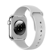 KL08 2.04 inch Color Screen Smart Watch Silicone Strap, Support Bluetooth Call(Silver)