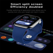 KL08 2.04 inch Color Screen Smart Watch Silicone Strap, Support Bluetooth Call(Black)
