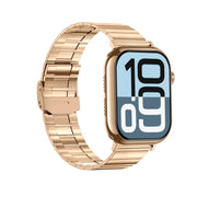 KL08 2.04 inch Color Screen Smart Watch Steel Strap, Support Bluetooth Call(Gold)