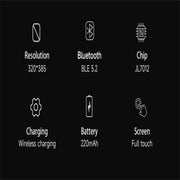 KL08 2.04 inch Color Screen Smart Watch Steel Strap, Support Bluetooth Call(Gold)