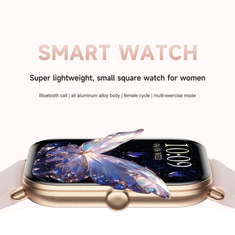 KM66 1.75 inch Color Screen Smart Watch Silicone Strap, Support Bluetooth Call(White)