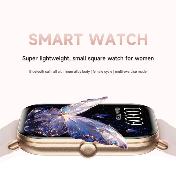 KM66 1.75 inch Color Screen Smart Watch Silicone Strap, Support Bluetooth Call(White)