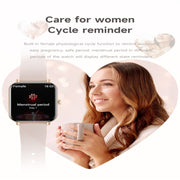 KM66 1.75 inch Color Screen Smart Watch Silicone Strap, Support Bluetooth Call(White)