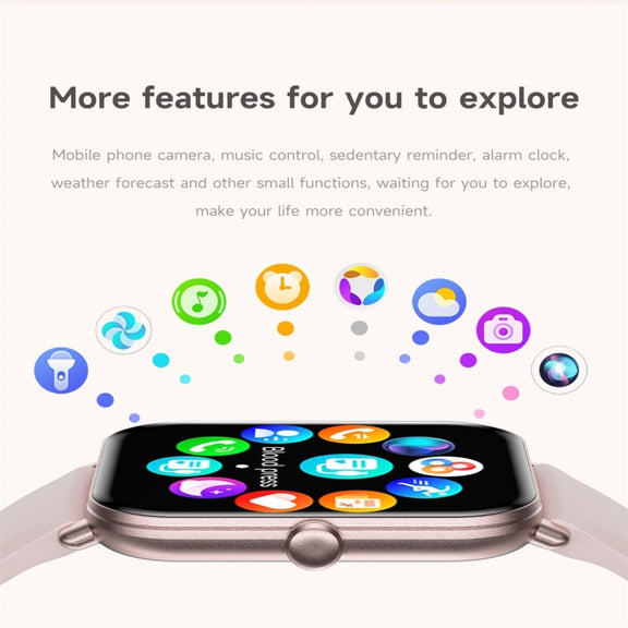 KM66 1.75 inch Color Screen Smart Watch Silicone Strap, Support Bluetooth Call(White)