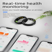 R20 SIZE 13 Smart Ring, Support Heart Rate / Blood Oxygen / Sleep Monitoring / Multiple Sports Modes(Black)