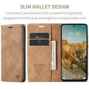 For Redmi Note 14 5G CaseMe 013 Multifunctional Horizontal Flip Leather Phone Case(Brown)