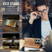 For Redmi Note 14 5G CaseMe 013 Multifunctional Horizontal Flip Leather Phone Case(Brown)