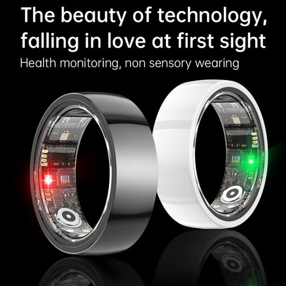 R1000 SIZE 7 Smart Ring, Support Heart Rate / Blood Oxygen / Sleep / Multiple Sports Modes(White)