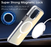 For iPhone 16e Dual-Color Gradient Discolor MagSafe Phone Case(Purple)