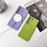For Samsung Galaxy S25+ 5G Starry Sky TPU Shockproof MagSafe Phone Case(Purple)