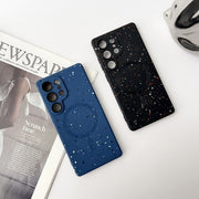 For Samsung Galaxy S25 5G Starry Sky TPU Shockproof MagSafe Phone Case(Sierra Blue)