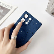 For Samsung Galaxy S25 Ultra 5G Starry Sky TPU Shockproof MagSafe Phone Case(Dark Blue)