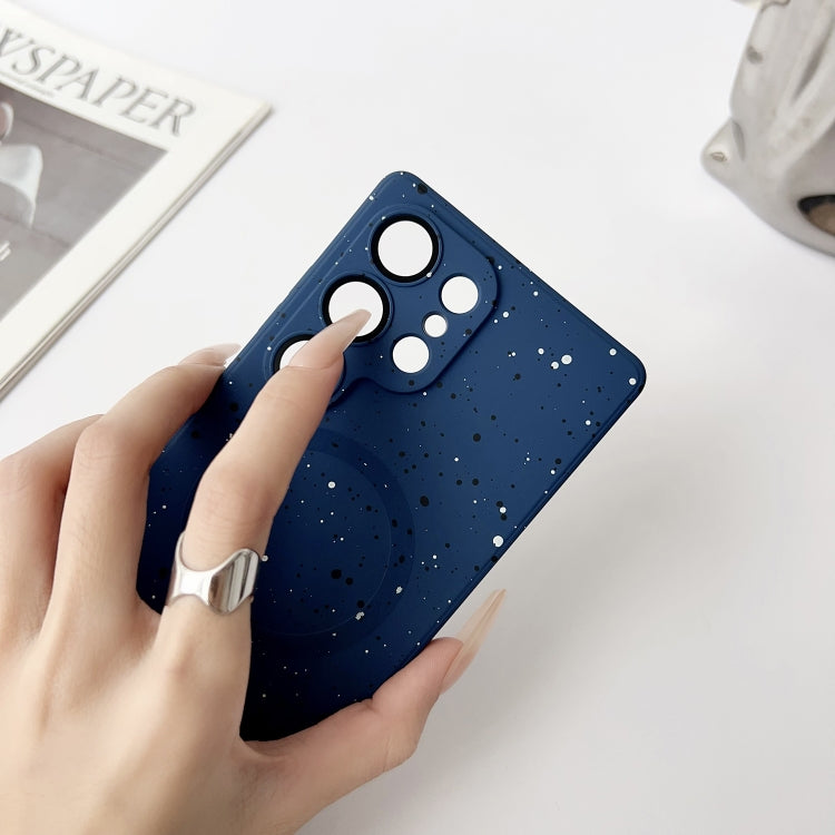 For Samsung Galaxy S25+ 5G Starry Sky TPU Shockproof MagSafe Phone Case(Purple)