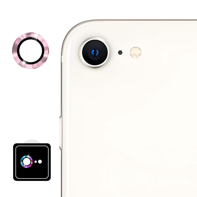For iPhone 16e ENKAY 9H Rear Lens Aluminium Alloy Tempered Glass Film(Pink)