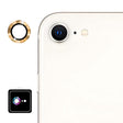 For iPhone 16e ENKAY 9H Rear Lens Aluminium Alloy Tempered Glass Film(Golden) - iPhone 16e Tempered Glass by ENKAY | Online Shopping South Africa | PMC TechLife | Buy Now Pay Later Mobicred