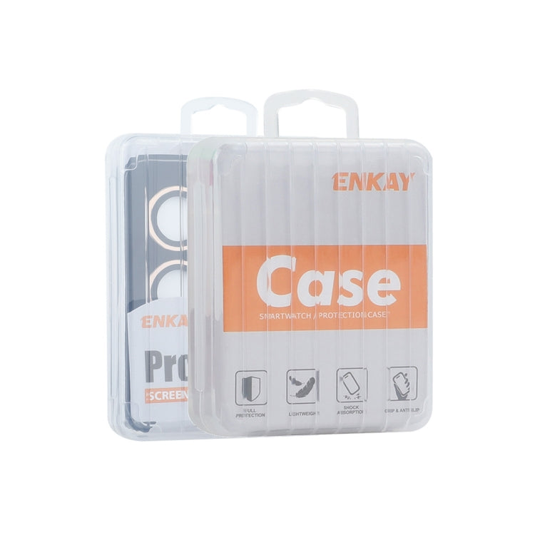 For iPhone 16e ENKAY 9H Rear Lens Aluminium Alloy Tempered Glass Film(Sierra Blue)